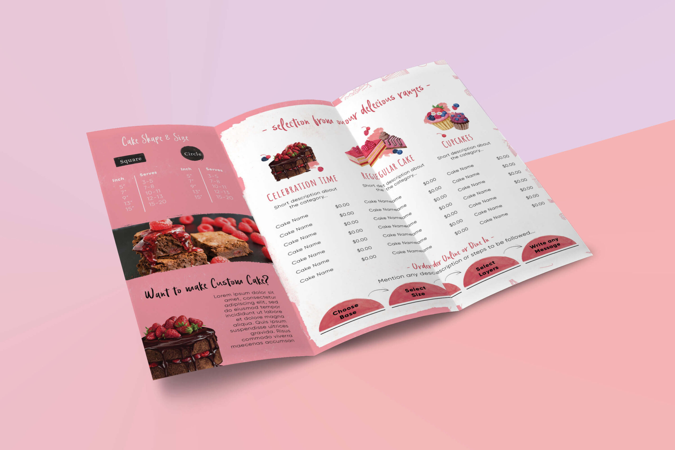 Desserts Menu Design