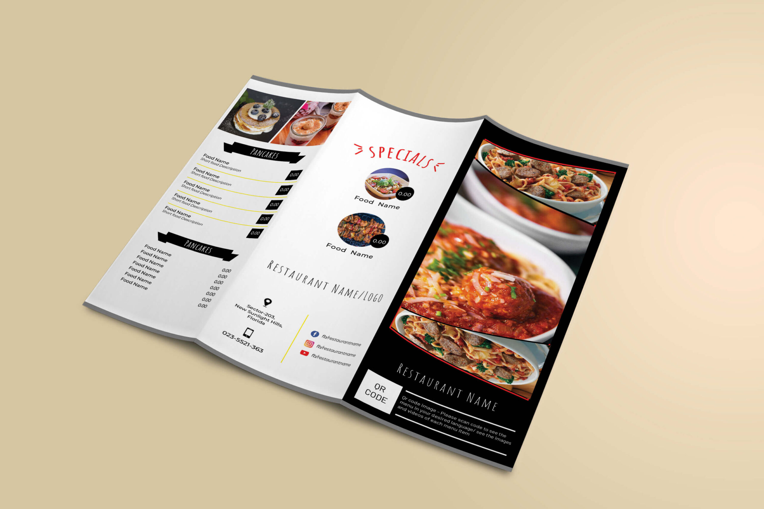 Food menu design