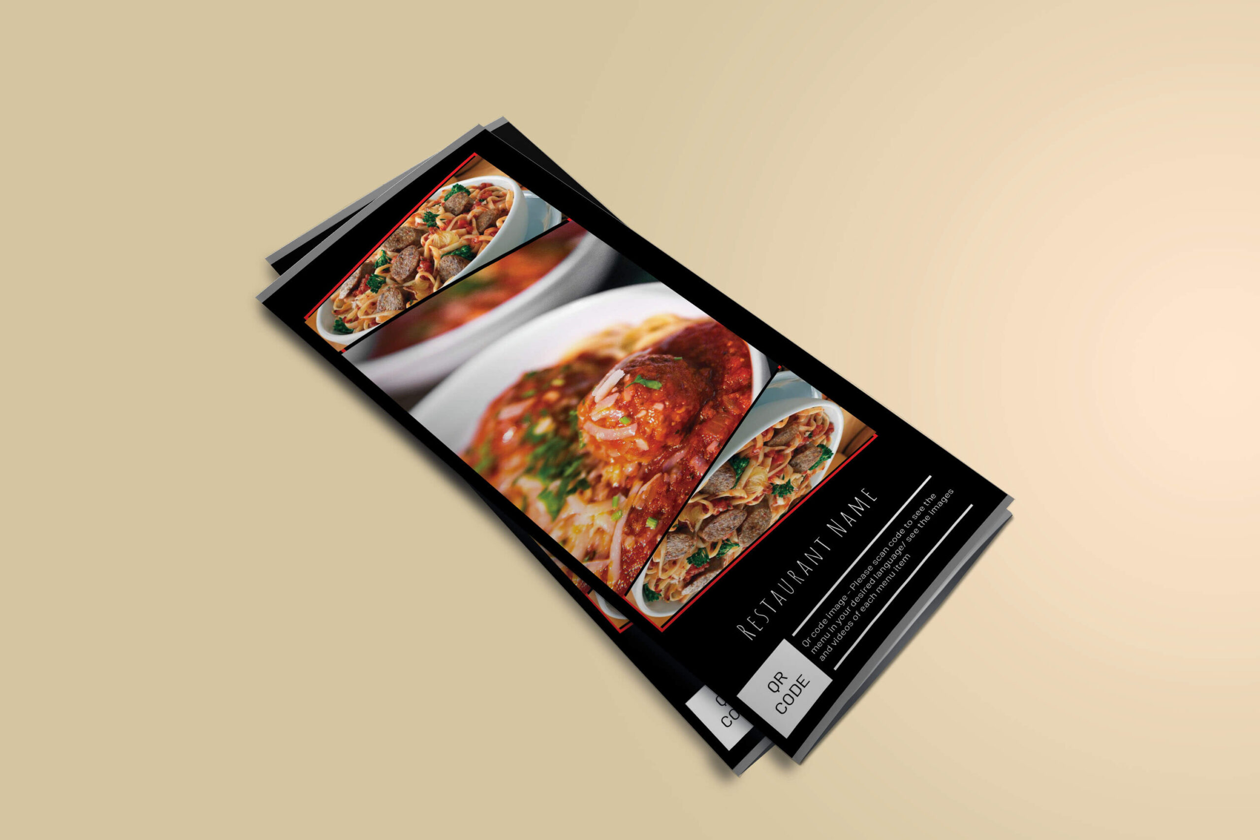 Food menu design