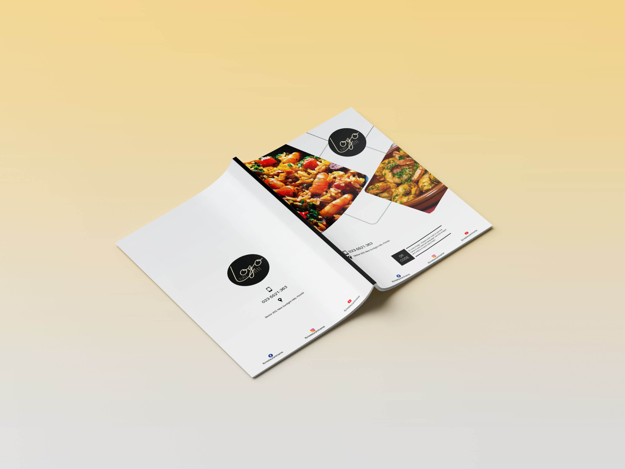 Restaurant booklet menu design