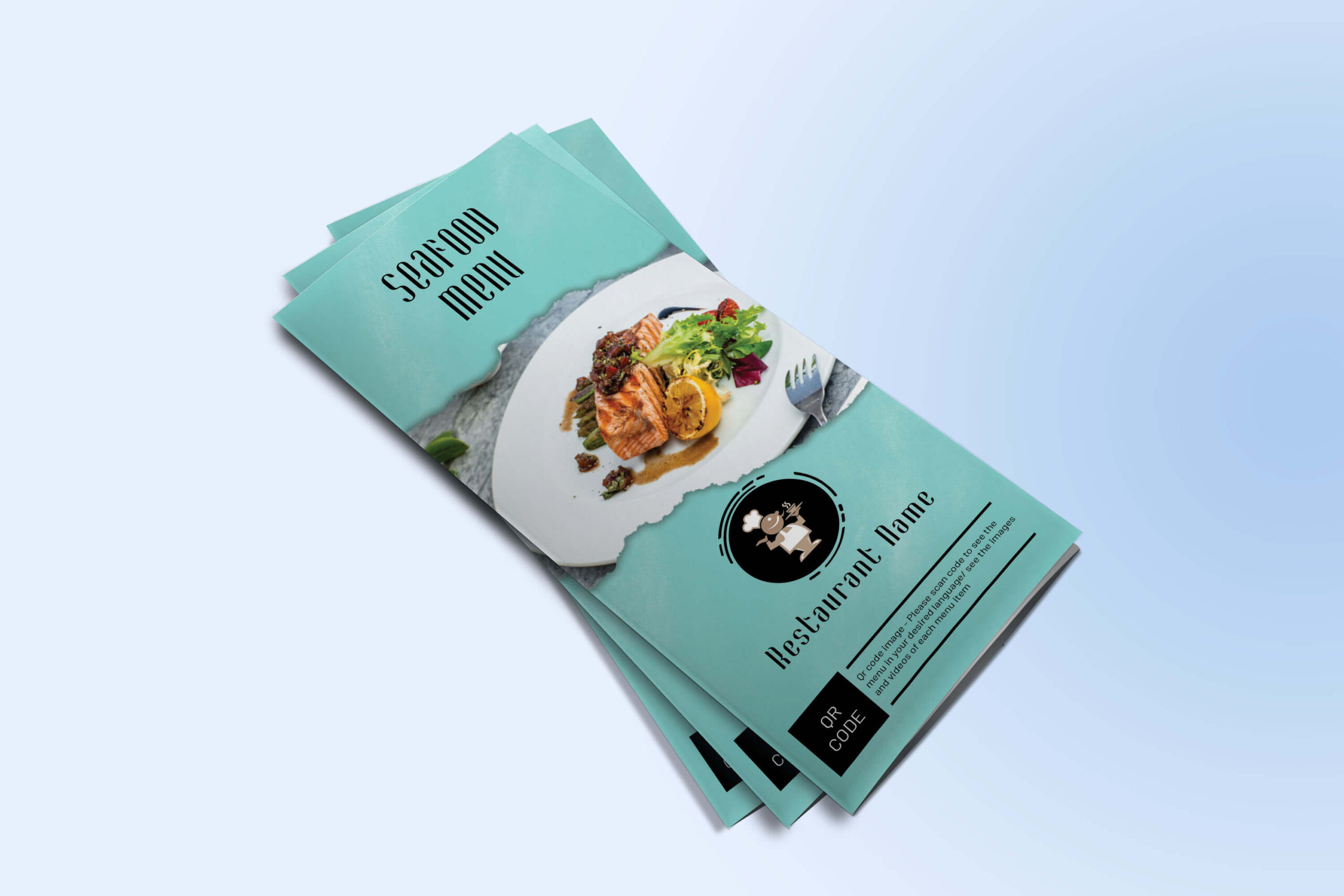 Seafood Menu Design