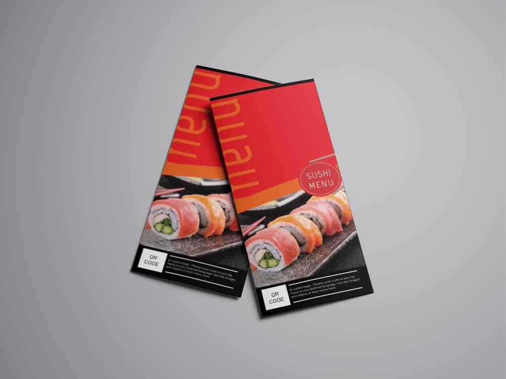 Sushi Menu Design