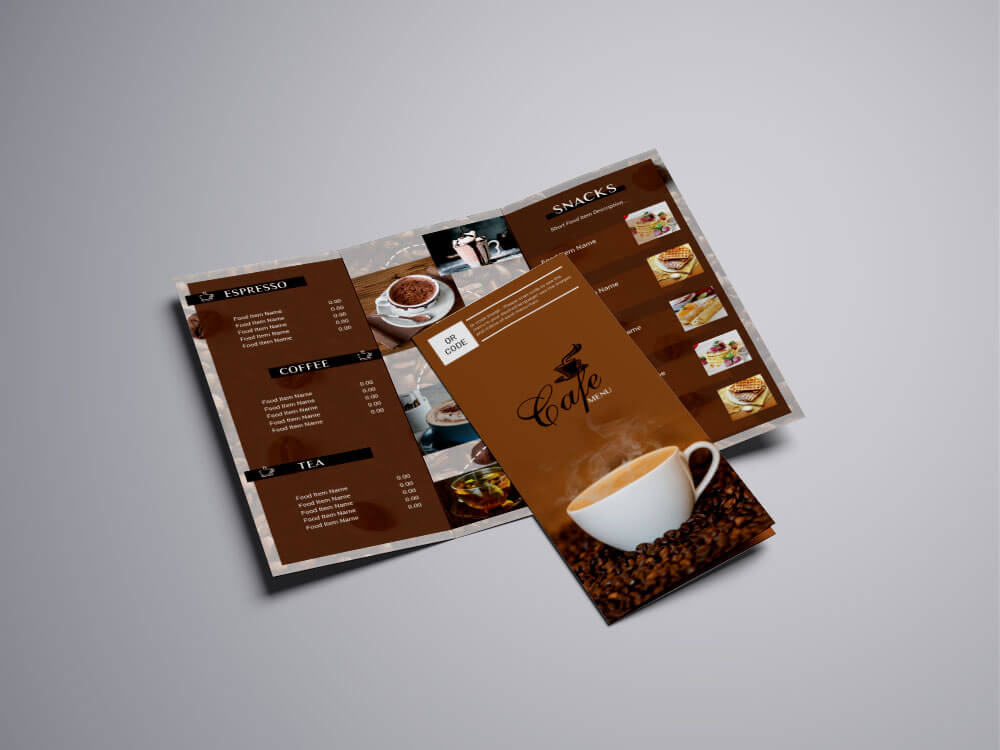 Coffee menu design