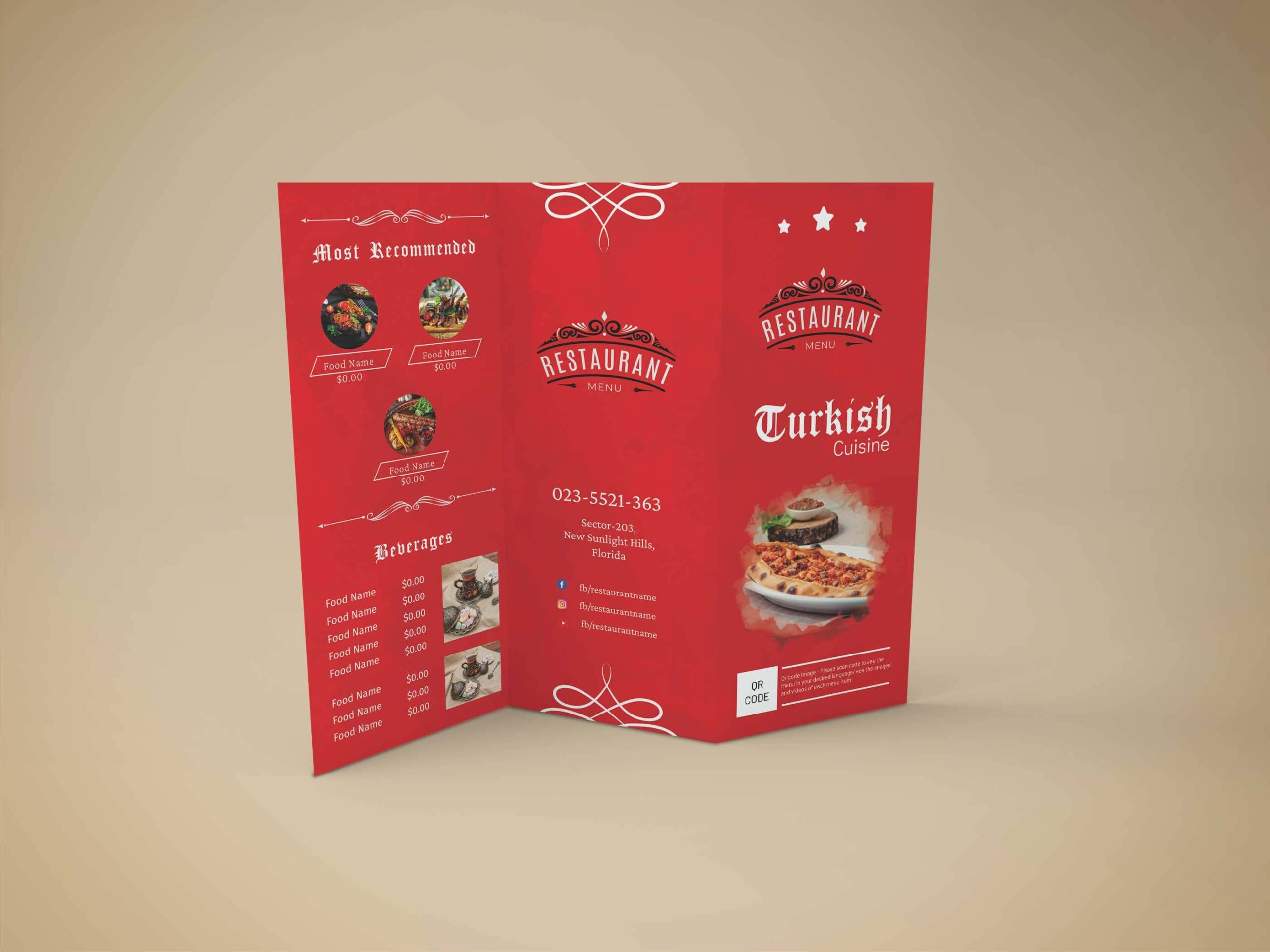 Turkish Food Menu Design