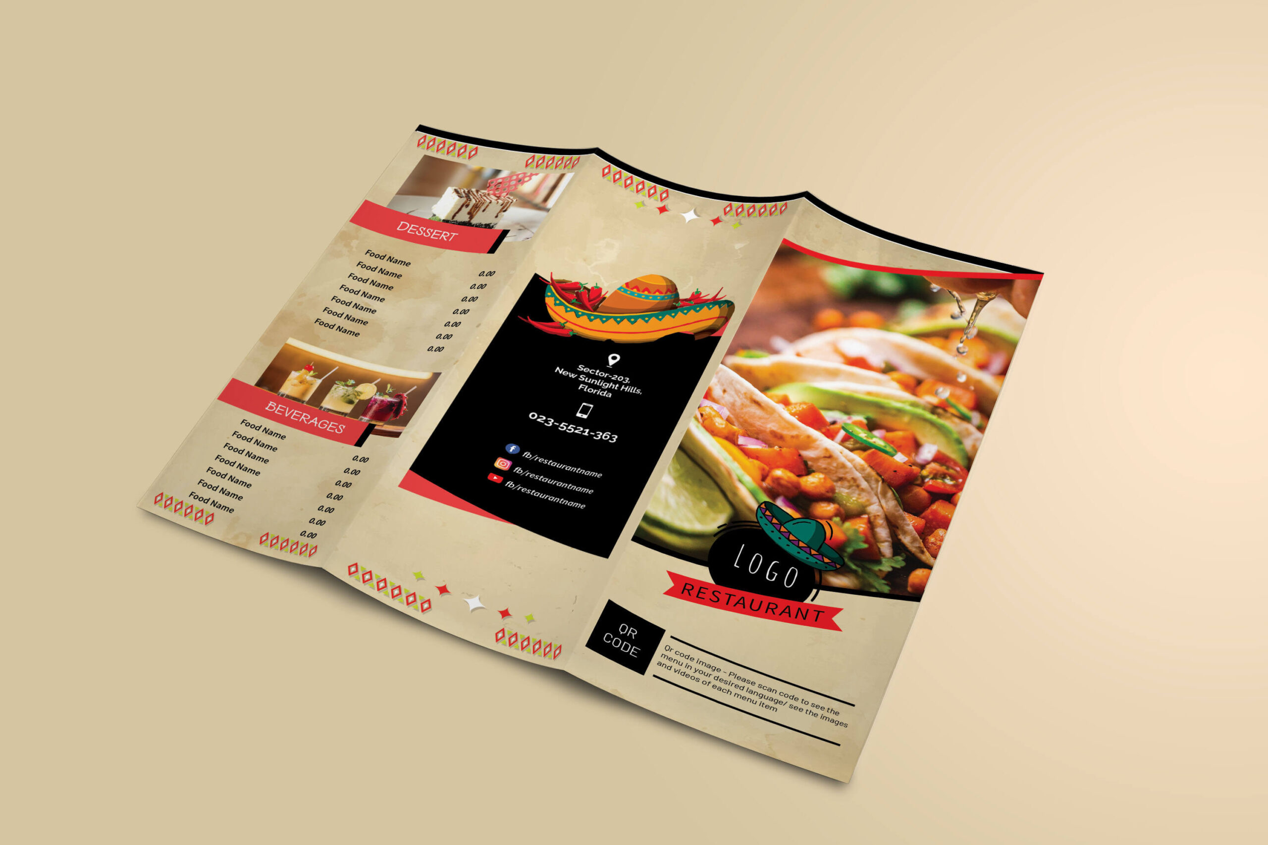 Mexican Food menu