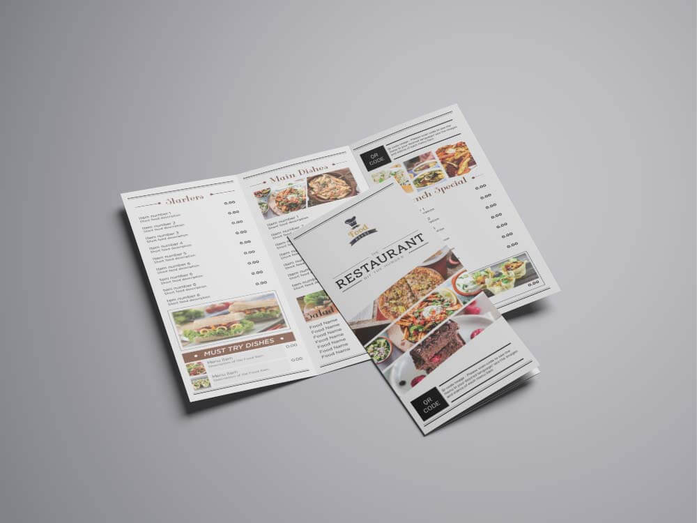 Food menu design