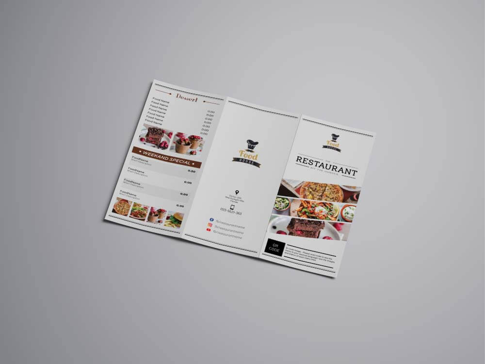 Food menu design